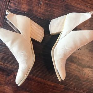 Beige booties